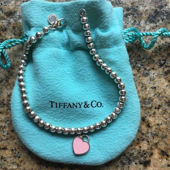 tiffany and co pink heart bracelet Off 